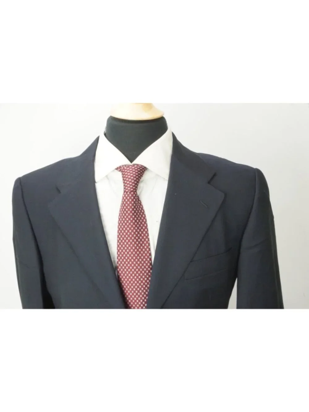 Belvest Blue Woven S120s Wool 2 Pc Suit Jacket Pants Sz 40R Brand New